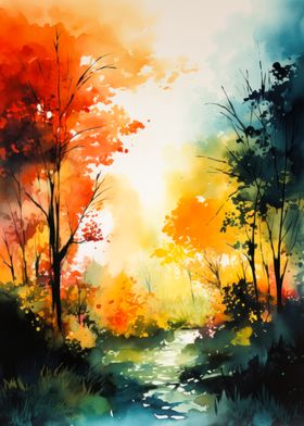 Watercolor Nature Art