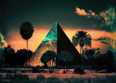 A Pyramid in the Neon Sand