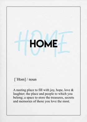 home definition art