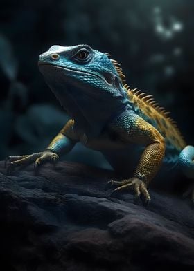 Cyan Lizard