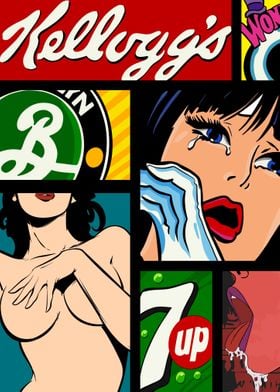 Retro pop art Collage 