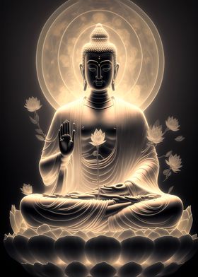 Buddha Beside Lotus