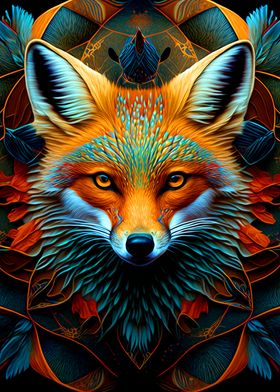 Colorful Fox