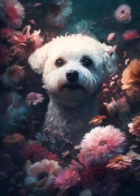 Bichon Frise Dog Dreamlike