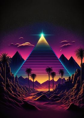 A Pyramid in the Neon Sand