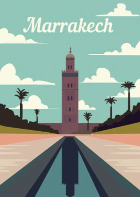 Marrakech city skyline