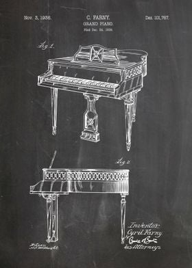 Grand piona patent 1936