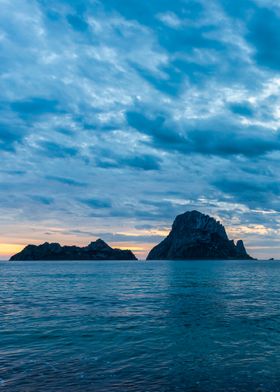 Island coast landscape sea