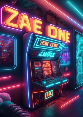 gaming neon art