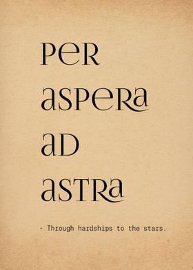 Latin Quote To The Stars