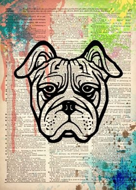 English Bulldog Dog ART