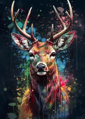 Deer painting