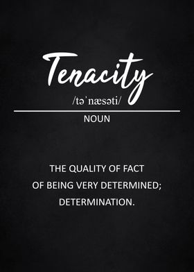 Tenacity definition