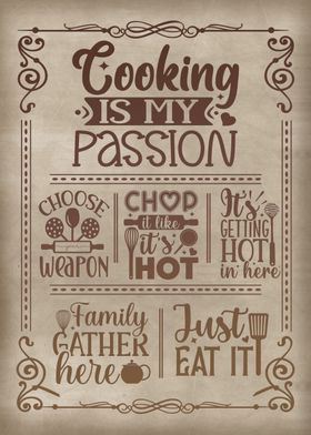 Kitchen Sign Cooking 