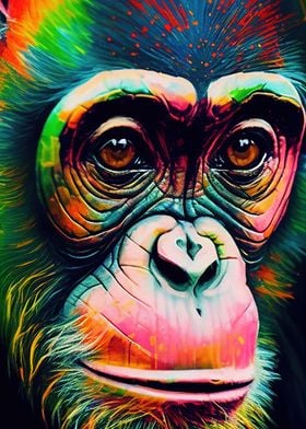 Colorful Monkey Animals