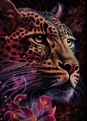 Colorful Cheetah Animal