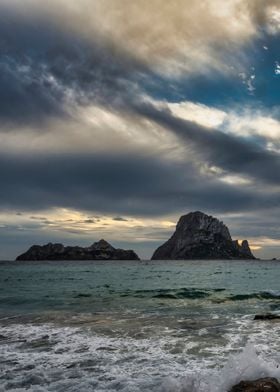 Island coast landscape sea