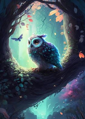 Owl Bird Enchanted palace