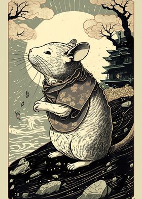 Mouse Ukiyo e Japan China