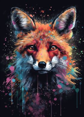 Fox painting