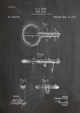 Jews harp patent 1918