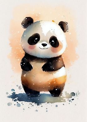 Panda Watercolor