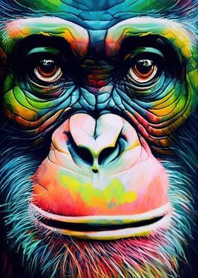 Colorful Monkey Animals