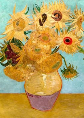 Van Gogh Sunflowers 1888