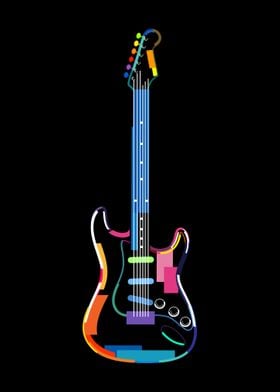 Abstract electric guitar