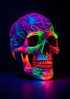 Neon Skull Design