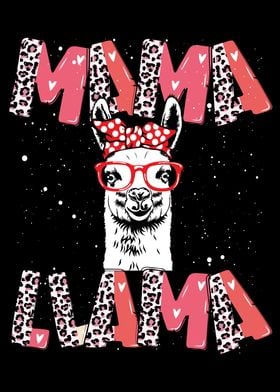 Mama llama with glasses