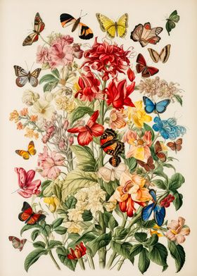 Butterflies and Flowers