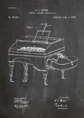 Keyed violin cellos patent