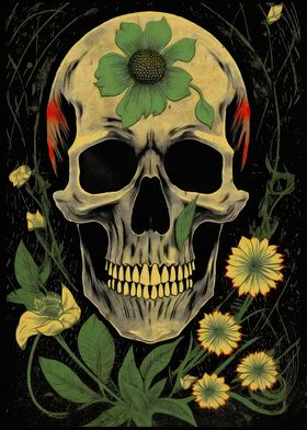 Flower Skull