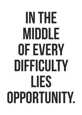 Difficulty vs Opportunity