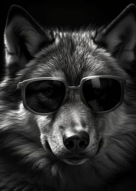 Cool Gray Wolf Sunglasses