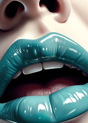 blue lips fashion