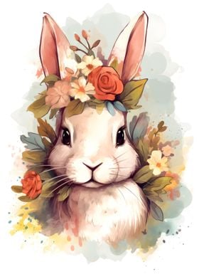 Floral Bunny