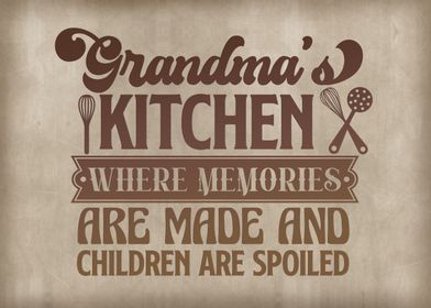 Grandma kitchen kid