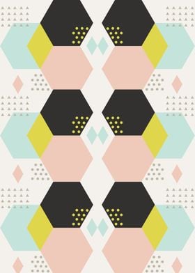 Abstract Hexagones