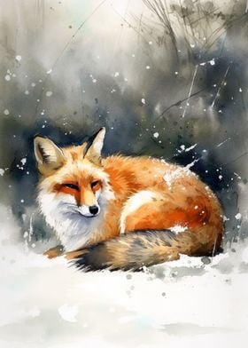 Sleeping Fox