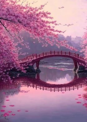 Cherry Blossom Japan Art 