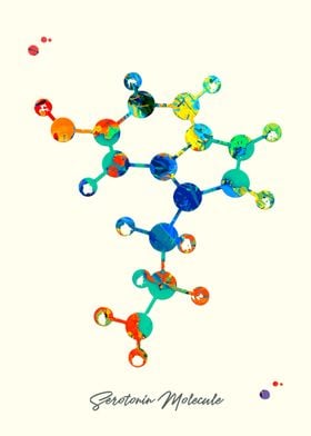 Serotonin Molecule
