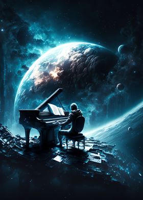 Man playing piano