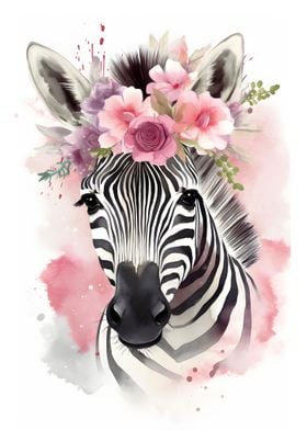 Floral Zebra