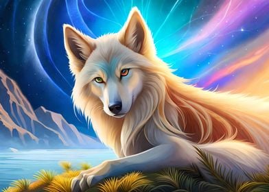 Fantasy wolf portrait