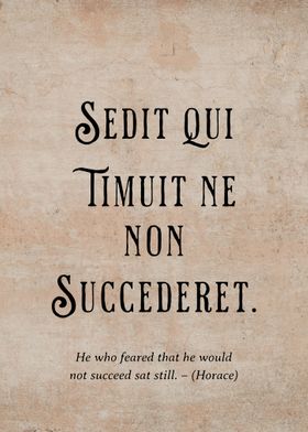 Latin Quote To Succeed