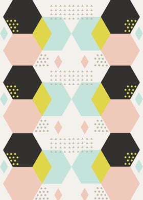 Abstract Hexagones