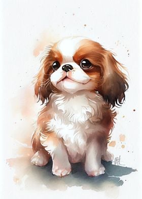 Cavalier King Watercolor