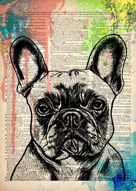 French Bulldog dog art